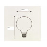 Lampadina Led E27 6W Globo trasparente G125 e attacco a vite grande - L37-6W