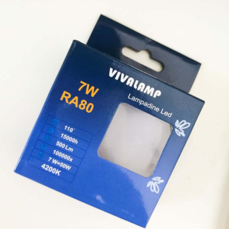 Lampadina Led GX53 7W 220V  lampada slim piatta Vivalamp - GX53-7W