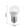 Lampadina a Led E27 8W miniglobo G45 220v passo attacco grande - G45T-8W-E27