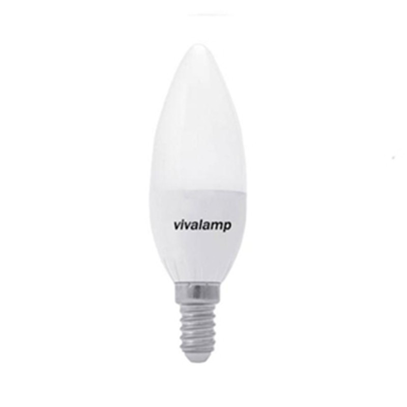 Lampadina a Led E14 a Candela, 8W C37 passo piccolo a vite – Luce fredda - C37T-8W