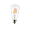 Lampadina Bulbo a filamento Led E27 8W attacco grande  Modello ST64 trasparente e 720 Lumen - ST64-8W trasparente