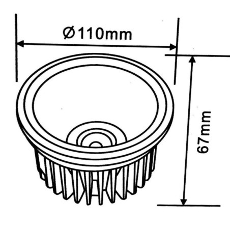 Lampada Faretto Led AR111 COB Led 20w con trasformatore. Faro incasso - L78-AR111-20W