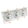 AR111 Ghiera portafaretto AR111 orientabile 60w 3x20w completa di 3 faretti LED - F60-AR111-L78-3x20w