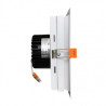 Ghiera portafaretto orientabile 20W  AR111 completa di faretto LED COB 20W - F62-AR111-L78