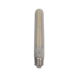 Lampadina Led E27 6W Modello T35 trasparente tubolare attacco E27 grande a vite - T35-6W-trasparente