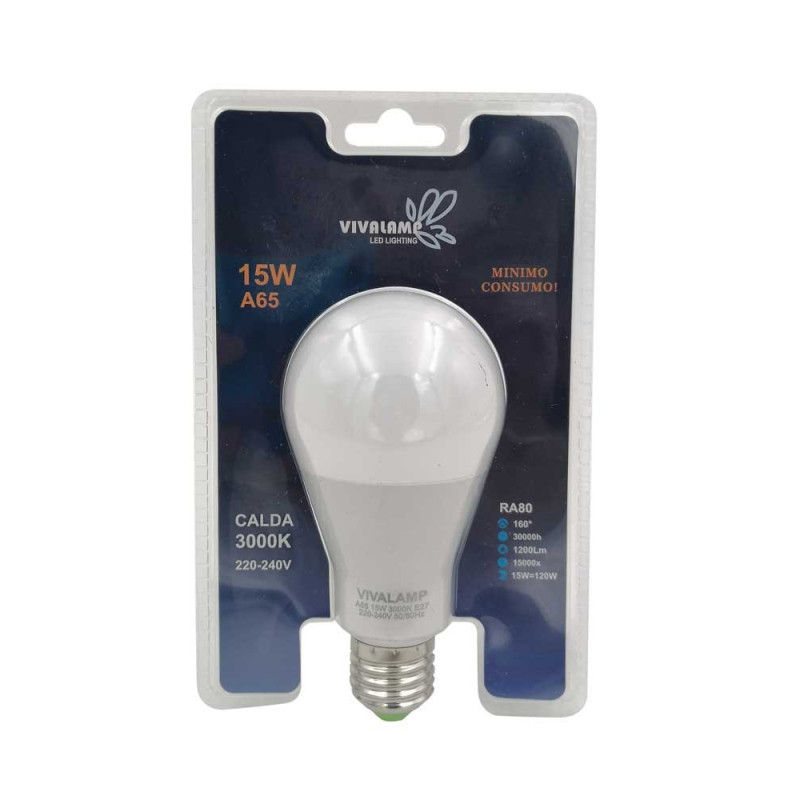 Lampadina a led E27 A65 15W led passo grande a vite - X-A65-15W