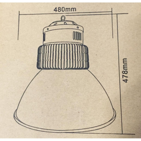 FARO INDUSTRIALE LED 200W A CAMPANA - FE2-200W