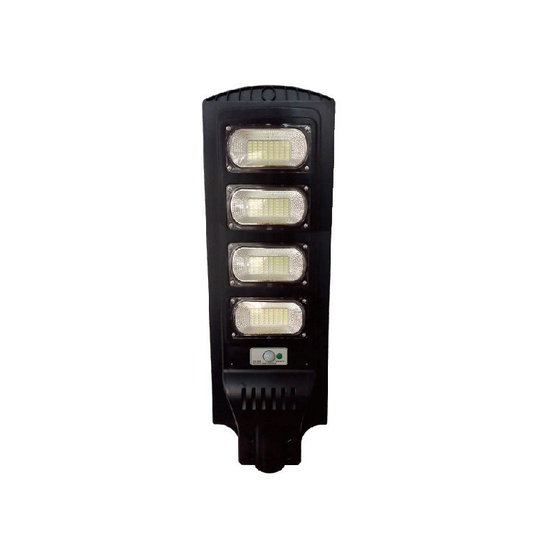 LAMPADA STRADALE 120W LED A ENERGIA SOLARE CON TELECOMANDO E SENSORI CREPUSCOLARE E DI MOVIMENTO - SOL-4-120W