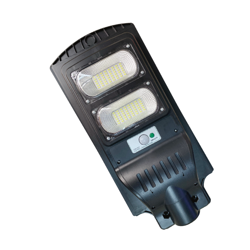 LAMPADA STRADALE 60W LED A ENERGIA SOLARE CON TELECOMANDO E SENSORI CREPUSCOLARE E DI MOVIMENTO - SOL-2-60W