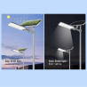 LAMPADA STRADALE 200W A ENERGIA SOLARE CON PANNELLO FOTOVOLTAICO DIMMERABILE KIT COMPLETO - SOL-11-200W