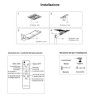 LAMPADA STRADALE 200W A ENERGIA SOLARE CON PANNELLO FOTOVOLTAICO DIMMERABILE KIT COMPLETO - SOL-11-200W