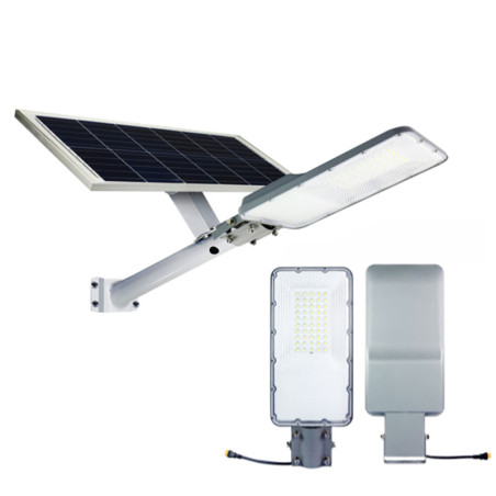 LAMPADA STRADALE 200W A ENERGIA SOLARE CON PANNELLO FOTOVOLTAICO DIMMERABILE KIT COMPLETO - SOL-11-200W